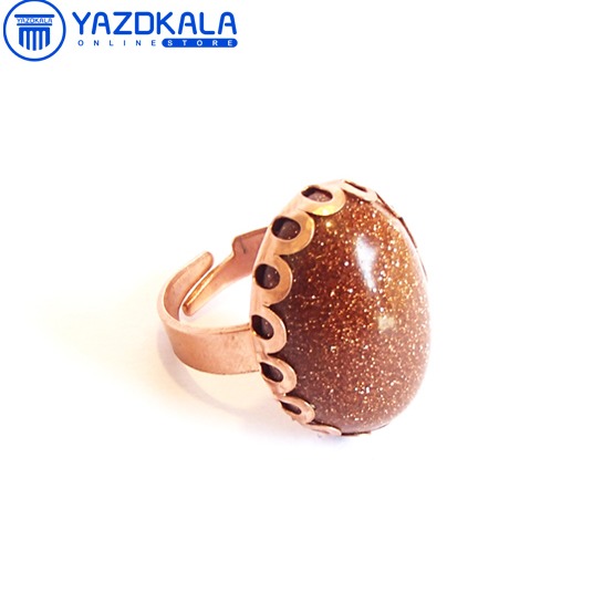 انگشتر مسی نگین سنگ دلربا